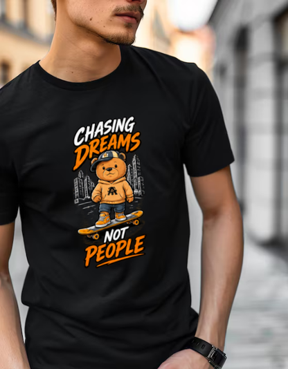 Chasing Dreams Not People Premium Design T-Shirt