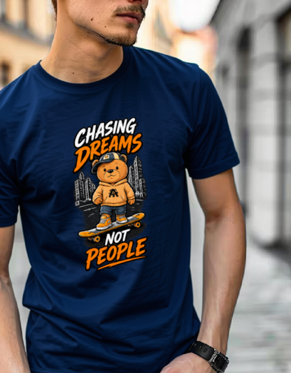 Chasing Dreams Not People Premium Design T-Shirt