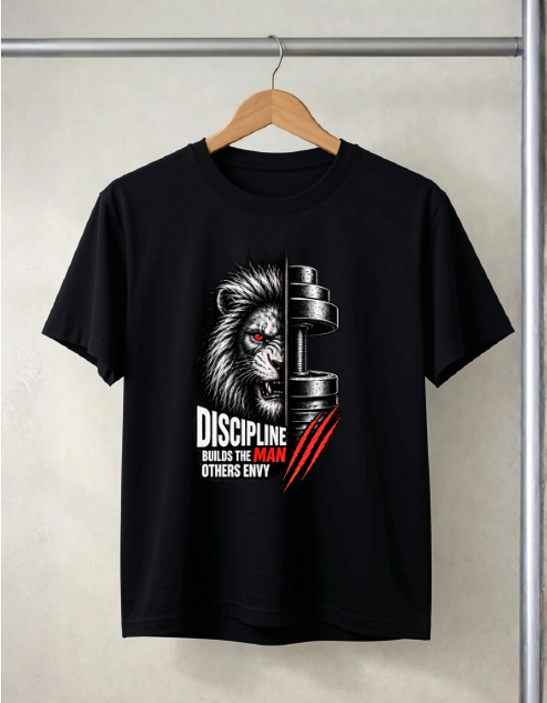 Disipline Builds The Man Other Envy Black T-shirt