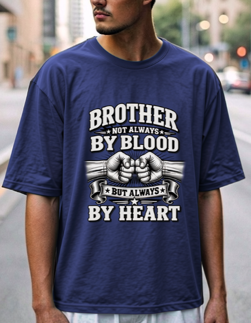 Brother Not Always By Blood , Royal Blue T-Shirt